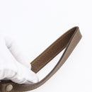 GUCCI GG Supreme Web Sherry Line Clutch Bag PVC Beige Gold 89 01 034 Auth 147495-8