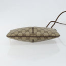 GUCCI GG Supreme Web Sherry Line Bag PVC Beige Gold 904 02 047 Auth 147496-5