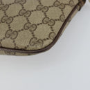 GUCCI GG Supreme Web Sherry Line Bag PVC Beige Gold 904 02 047 Auth 147496-16
