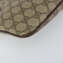 GUCCI GG Supreme Web Sherry Line Bag PVC Beige Gold 904 02 047 Auth 147496-17