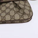 GUCCI GG Supreme Web Sherry Line Shoulder Bag PVC Beige 10 02 051 Auth 147497-14