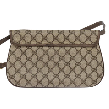 GUCCI GG Supreme Web Sherry Line Shoulder Bag PVC Beige 10 02 051 Auth 147497 - 0