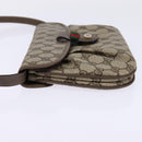 GUCCI GG Supreme Web Sherry Line Shoulder Bag PVC Beige 10 02 051 Auth 147497-3