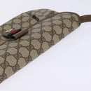 GUCCI GG Supreme Web Sherry Line Shoulder Bag PVC Beige 10 02 051 Auth 147497-6