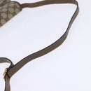 GUCCI GG Supreme Web Sherry Line Shoulder Bag PVC Beige 10 02 051 Auth 147497-7