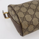 GUCCI GG Supreme Web Sherry Line Bag PVC Beige Gold 89 02 018 Auth 147498-14