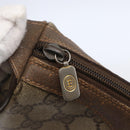 GUCCI GG Supreme Web Sherry Line Bag PVC Beige Gold 89 02 018 Auth 147498-10