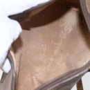 GUCCI GG Supreme Web Sherry Line Bag PVC Beige Gold 89 02 018 Auth 147498-11