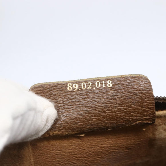 GUCCI GG Supreme Web Sherry Line Bag PVC Beige Gold 89 02 018 Auth 147498