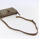 GUCCI GG Supreme Web Sherry Line Bag PVC Beige Gold 89 02 018 Auth 147498-6