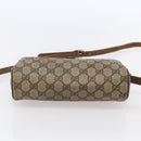 GUCCI GG Supreme Web Sherry Line Bag PVC Beige Gold 89 02 018 Auth 147498-5