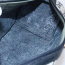 GUCCI GG Supreme Sherry Line Boston Bag PVC Navy Gold 40 3841 Auth 147499-19