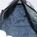 GUCCI GG Supreme Sherry Line Boston Bag PVC Navy Gold 40 3841 Auth 147499-20