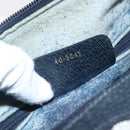 GUCCI GG Supreme Sherry Line Boston Bag PVC Navy Gold 40 3841 Auth 147499-12