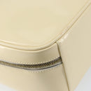 GUCCI Bamboo Hand Bag Enamel 2way Outlet White Gold 000 270 0323 Auth 147500-17