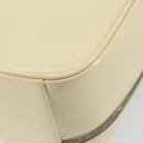 GUCCI Bamboo Hand Bag Enamel 2way Outlet White Gold 000 270 0323 Auth 147500-18