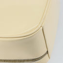 GUCCI Bamboo Hand Bag Enamel 2way Outlet White Gold 000 270 0323 Auth 147500-19