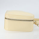 GUCCI Bamboo Hand Bag Enamel 2way Outlet White Gold 000 270 0323 Auth 147500-3