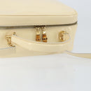 GUCCI Bamboo Hand Bag Enamel 2way Outlet White Gold 000 270 0323 Auth 147500-7