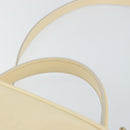 GUCCI Bamboo Hand Bag Enamel 2way Outlet White Gold 000 270 0323 Auth 147500-14