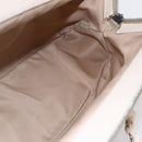 Christian Dior Trotter Canvas Romantic Tote Bag PVC Beige Silver Auth 147501-18