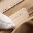 Christian Dior Trotter Canvas Romantic Tote Bag PVC Beige Silver Auth 147501-12