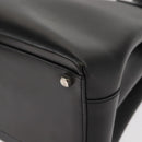 Salvatore Ferragamo Gancini Hand Bag Leather 2way Black Silver Auth 147509-17