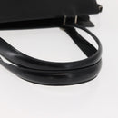 Salvatore Ferragamo Gancini Hand Bag Leather 2way Black Silver Auth 147509-7