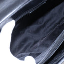 Salvatore Ferragamo Gancini Hand Bag Leather 2way Black Gold Auth 147510-10