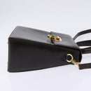 Salvatore Ferragamo Gancini Hand Bag Leather 2way Brown Gold Auth 147511-4