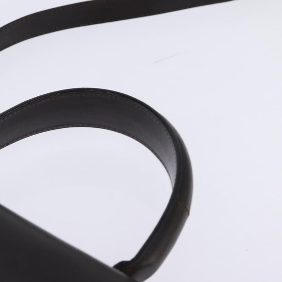 Salvatore Ferragamo Gancini Hand Bag Leather 2way Brown Gold Auth 147511