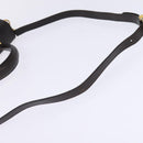 Salvatore Ferragamo Gancini Hand Bag Leather 2way Brown Gold Auth 147511-8