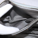 Salvatore Ferragamo Chain Vala Shoulder Bag Leather Gray Gold Auth 147515-21