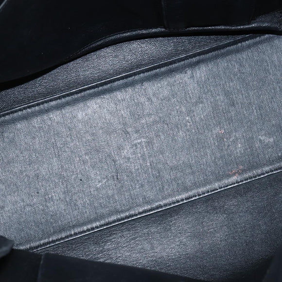 Salvatore Ferragamo Gancini Sophia Hand Bag Leather 2way Black Gold Auth 147516