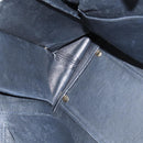 Salvatore Ferragamo Gancini Sophia Hand Bag Leather 2way Black Gold Auth 147516-22