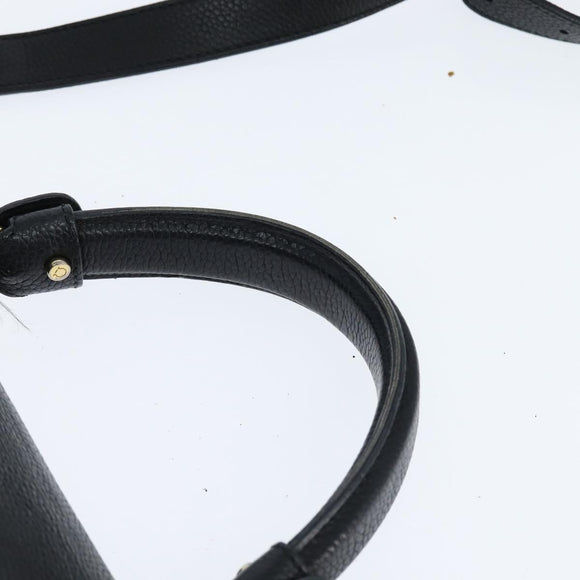 Salvatore Ferragamo Gancini Sophia Hand Bag Leather 2way Black Gold Auth 147516