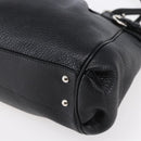 Salvatore Ferragamo Gancini Tote Bag Leather Black Silver Auth 147518-9