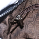 Salvatore Ferragamo Gancini Tote Bag Leather Black Silver Auth 147518-18