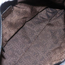 Salvatore Ferragamo Gancini Tote Bag Leather Black Silver Auth 147518-11