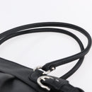 Salvatore Ferragamo Gancini Tote Bag Leather Black Silver Auth 147518-8