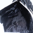 PRADA Shoulder Bag Nylon Leather Beige Silver Auth 147523-22