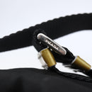 PRADA Hand Bag Nylon Black Silver Auth 147526-9