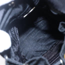 PRADA Hand Bag Nylon Black Silver Auth 147526-10