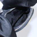 PRADA Hand Bag Nylon Black Silver Auth 147526-23