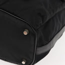 PRADA Shoulder Bag Nylon Black Silver Auth 147527-14
