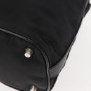 PRADA Shoulder Bag Nylon Black Silver Auth 147527-16