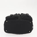 PRADA Shoulder Bag Nylon Black Silver Auth 147527-5