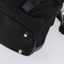 PRADA Shoulder Bag Nylon Black Silver Auth 147531-9