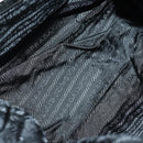 PRADA Shoulder Bag Nylon Black Silver Auth 147531-11