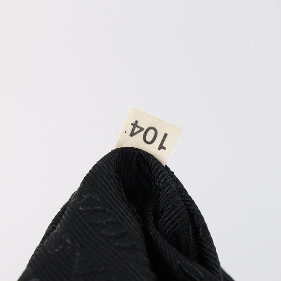 PRADA Shoulder Bag Nylon Black Silver Auth 147531